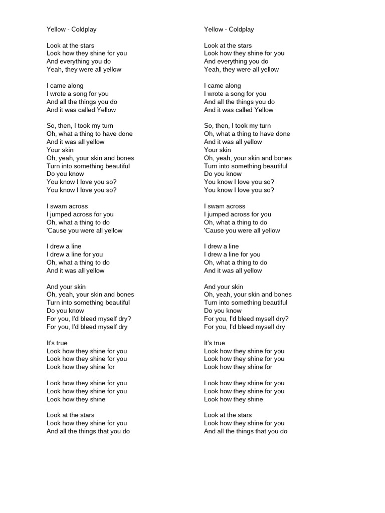 Meaning of Coldplay's 