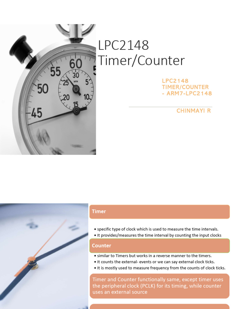 LPC2148 Timer/Counter Overview | PDF | Timer | Electrical Engineering
