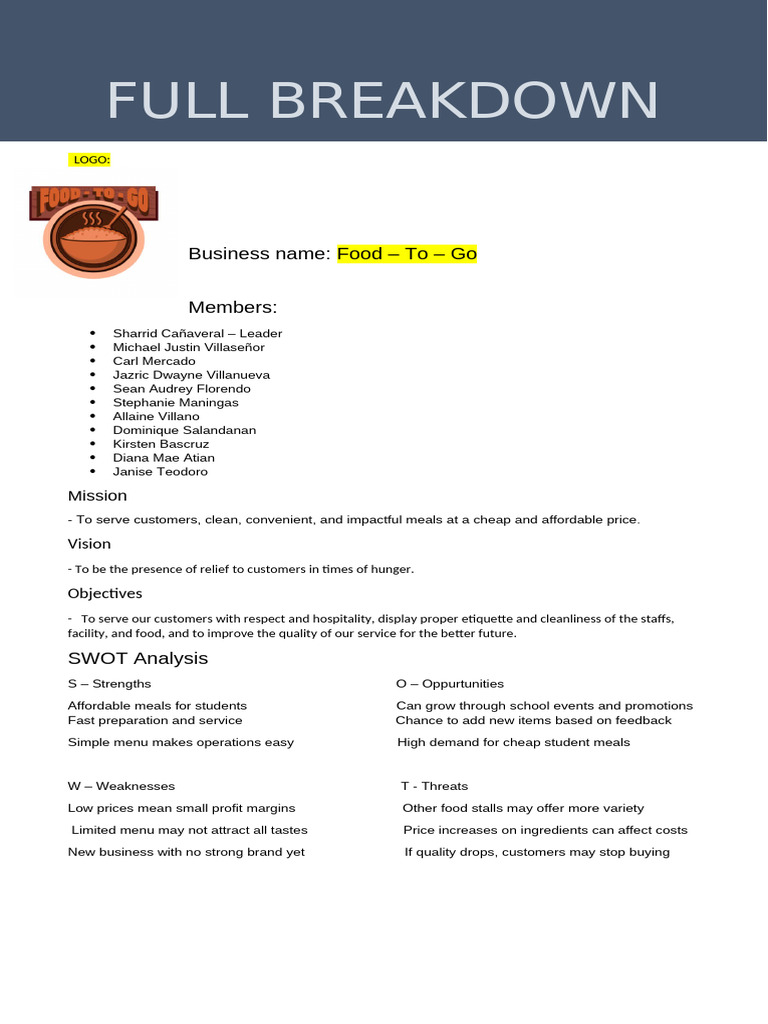 Tle Breakdown | PDF