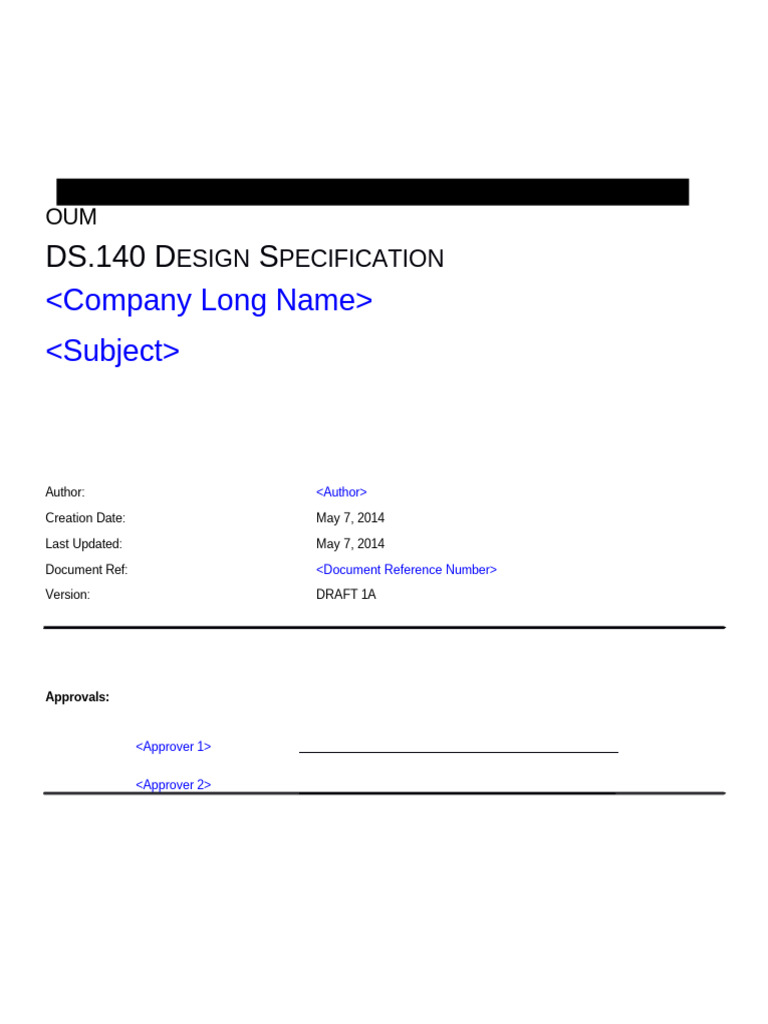 DS.140 Design Specification Document | PDF | Databases | Table (Database)