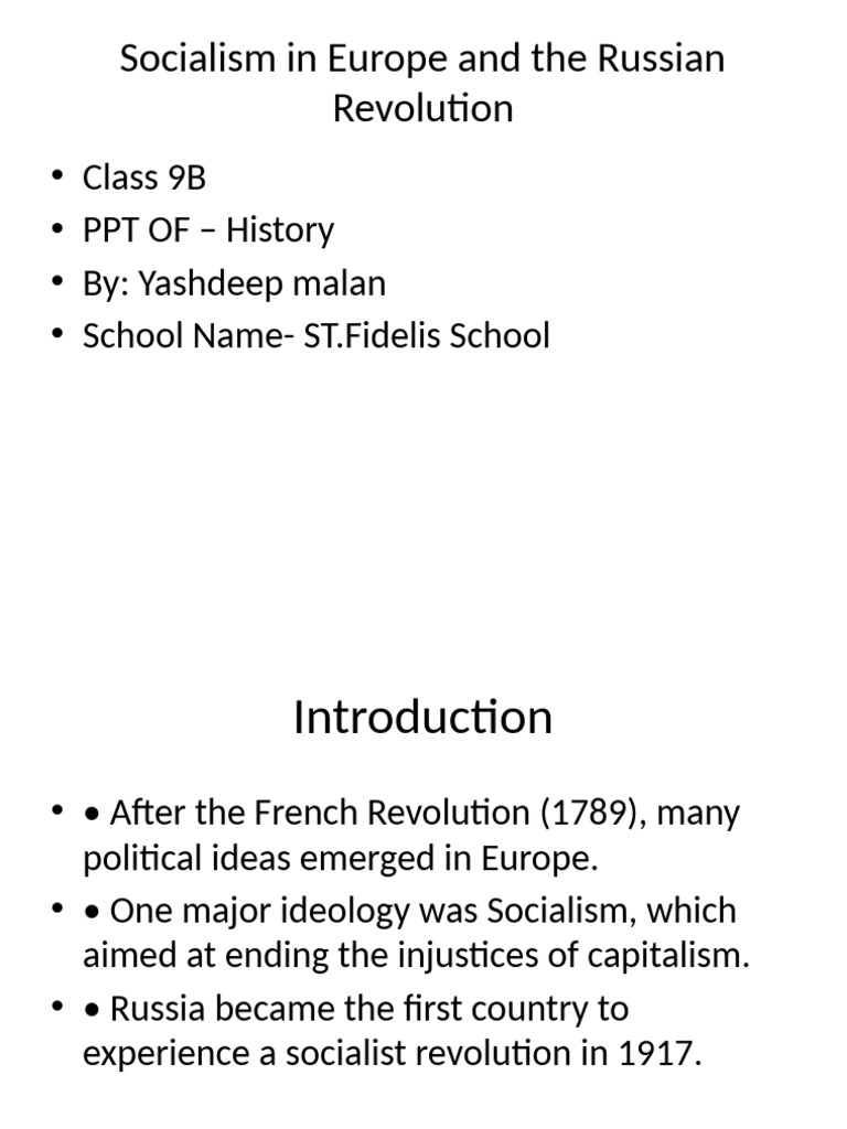 Socialism and the Russian Revolution | PDF | Bolsheviks | Vladimir Lenin