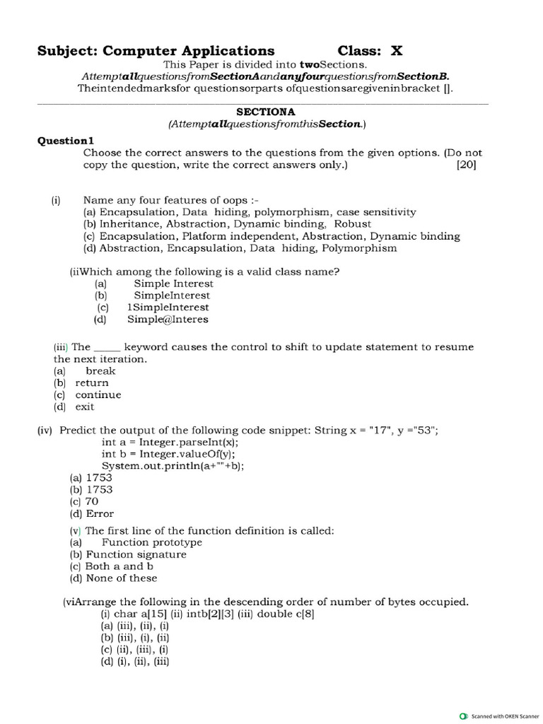 Practice Paper | PDF