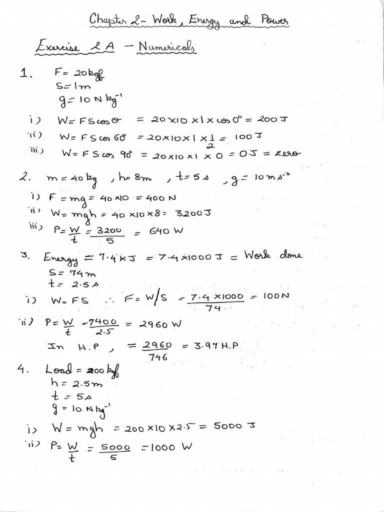 21042025023240chapter 2 - Ex 2 A Numericals | PDF