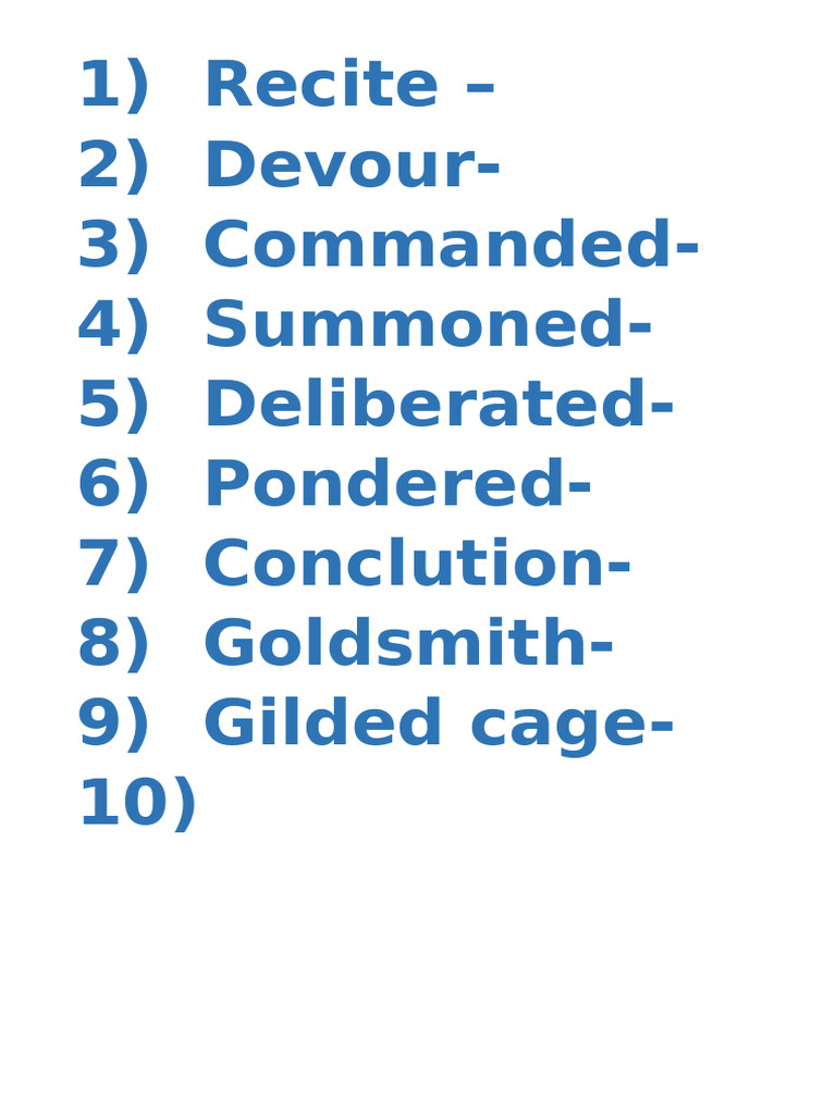 Word Meaning | PDF