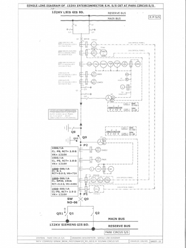 132kV FDR SLD Trip Logic | PDF