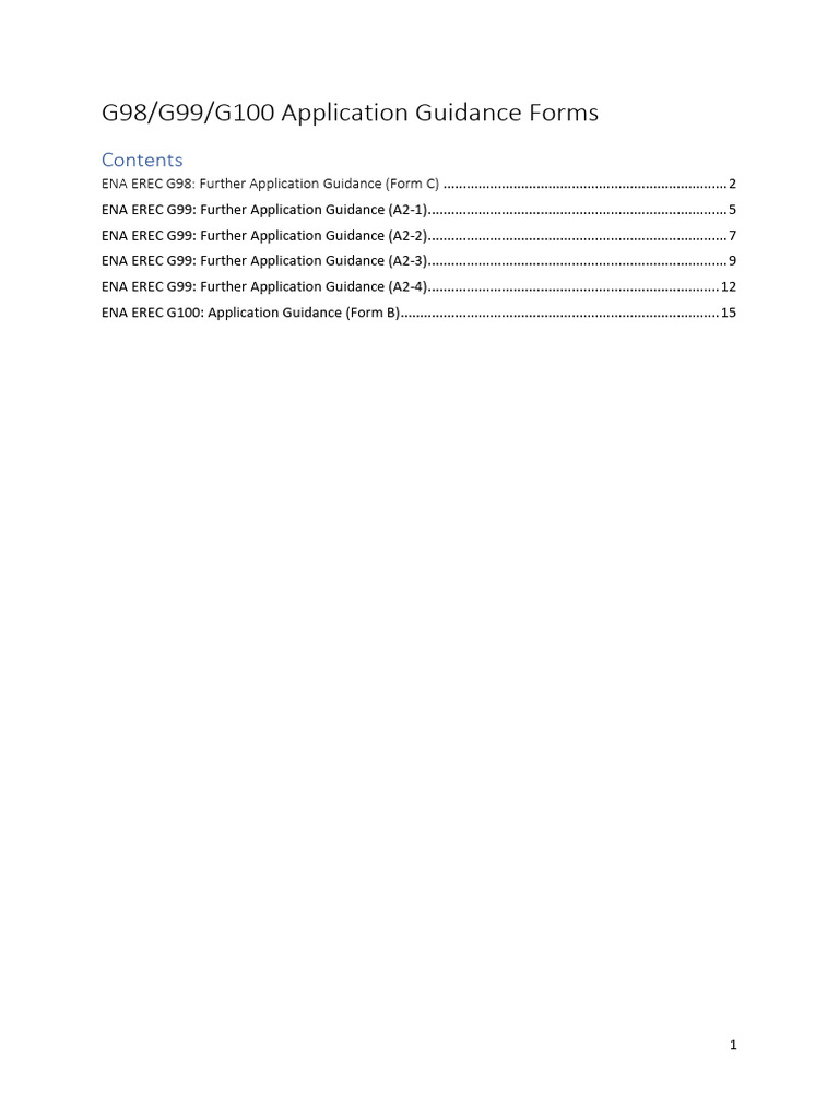 G100 Application Guidance Overview | PDF | Electrical Impedance | Mains ...