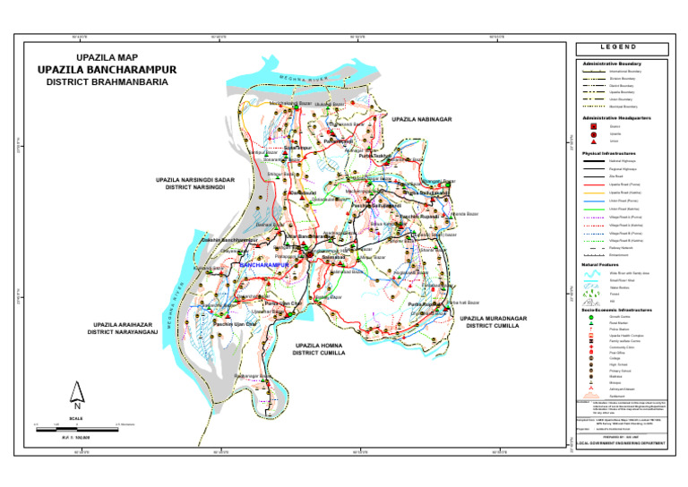Bancharampur Upazila Map Overview | PDF