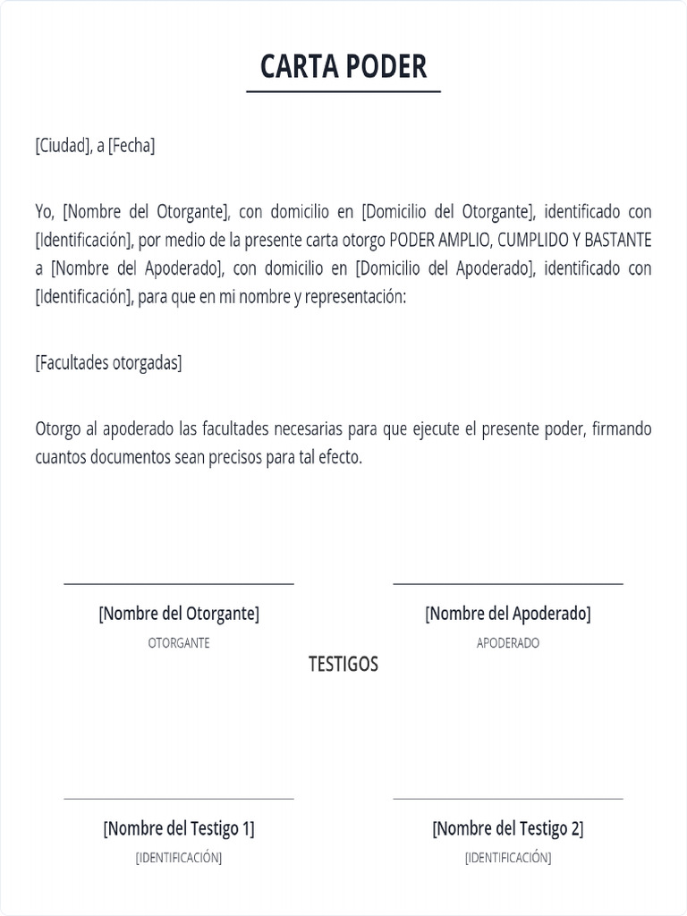 Carta Poder Mexico | PDF