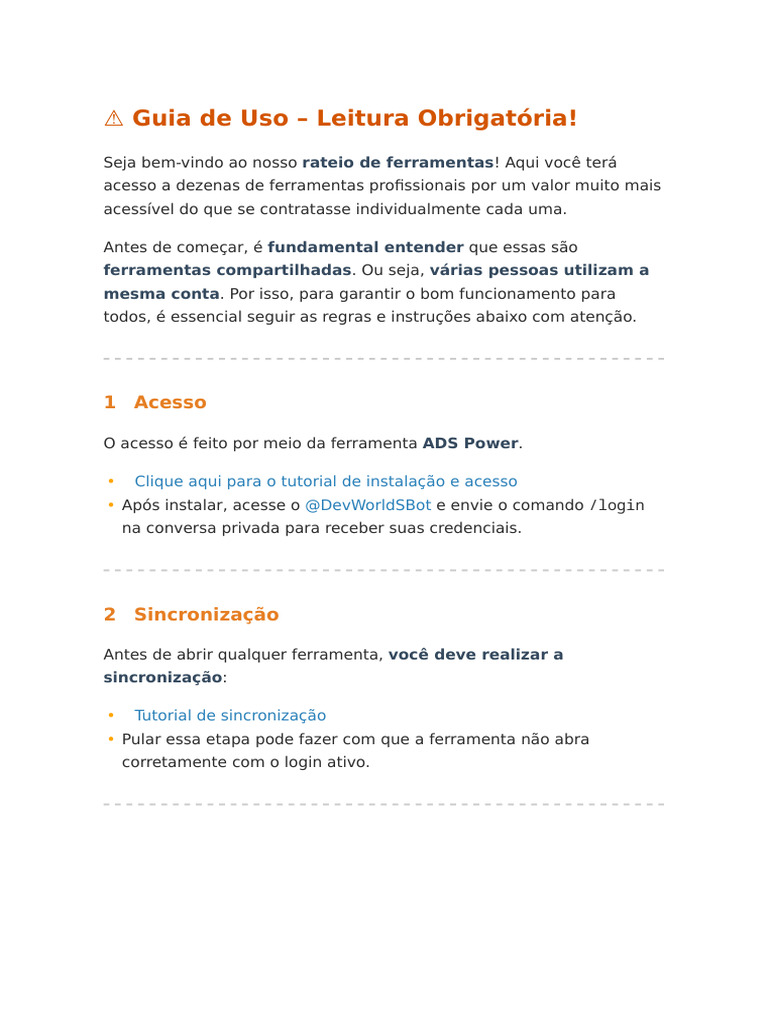 Guia de Uso do Devshare | PDF