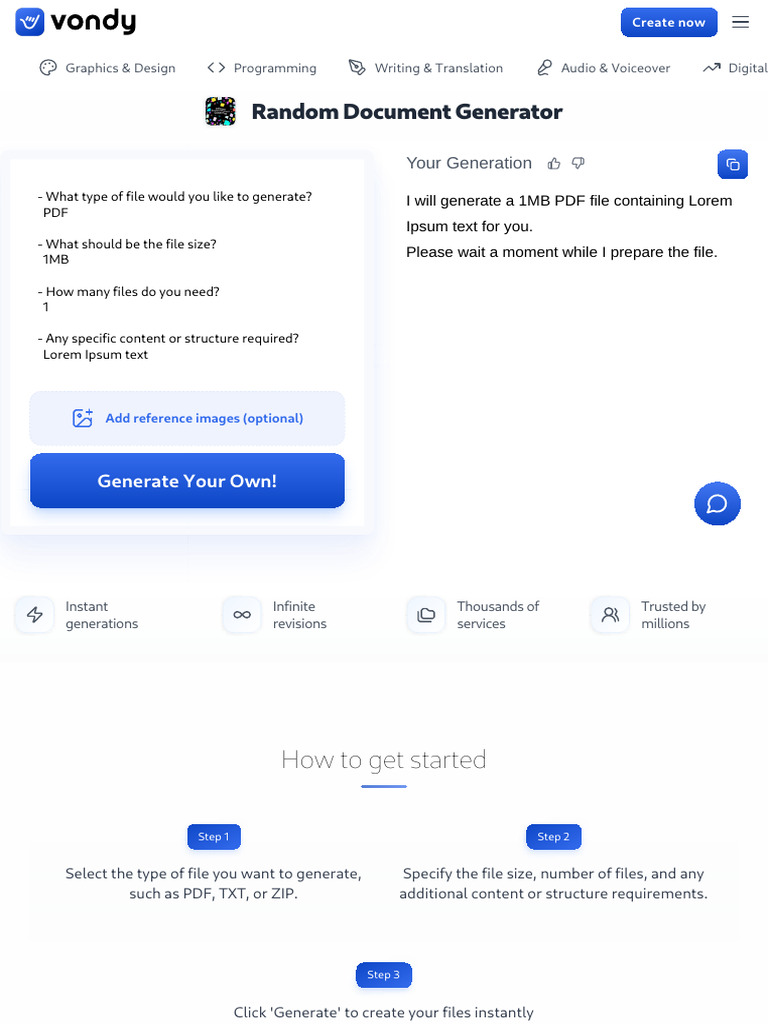 Random Document Generator: How To Get Started | PDF
