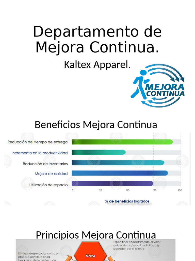 Estrategias de Mejora Continua en Kaltex | PDF | Logística | Procesos ...