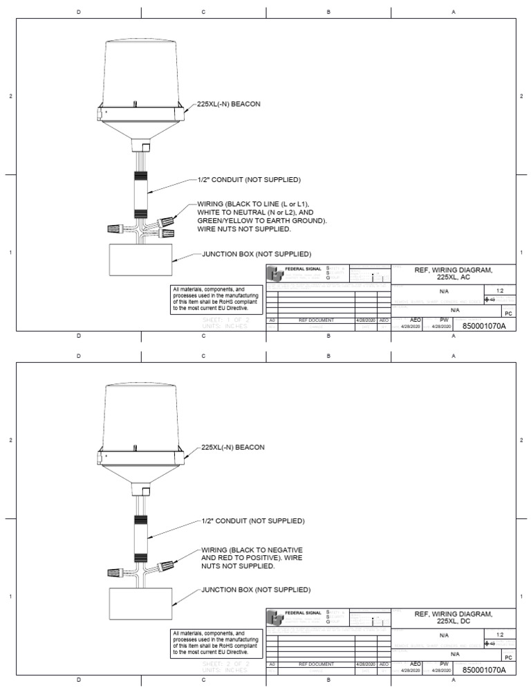 Wiring Drawing 225XL 225XL N | PDF | Equipment | Electrical Engineering