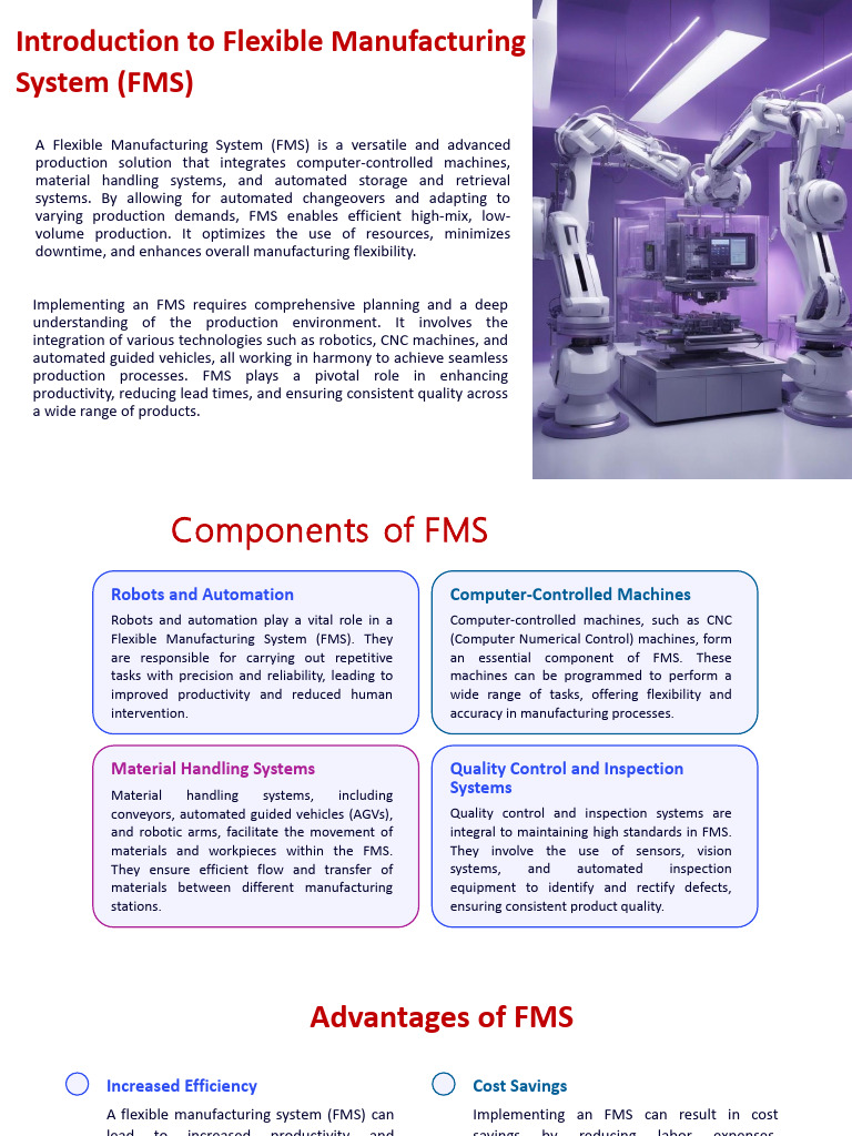 Overview of Flexible Manufacturing Systems | PDF | Automation | Robotics