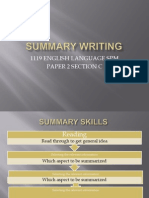 Summary Skills
