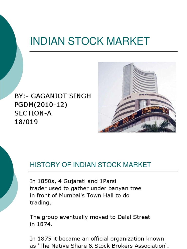Overview of the Indian Stock Market | PDF | Financial Markets ...