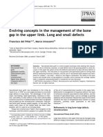 Evolving concepts in the management of the bone gap in the upper limb. Long and small defects