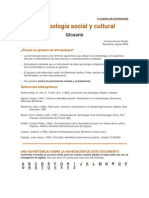 Glosario Antropología social y cultural