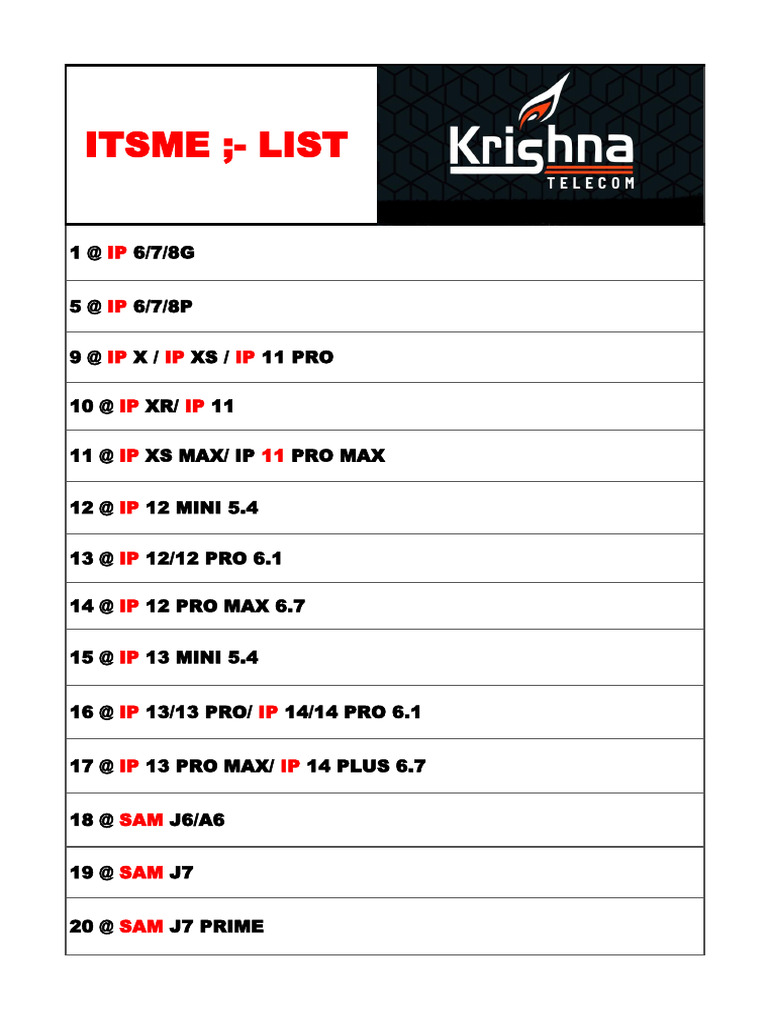 ITSME Device Compatibility List | PDF | Mobile Computers | Portable ...