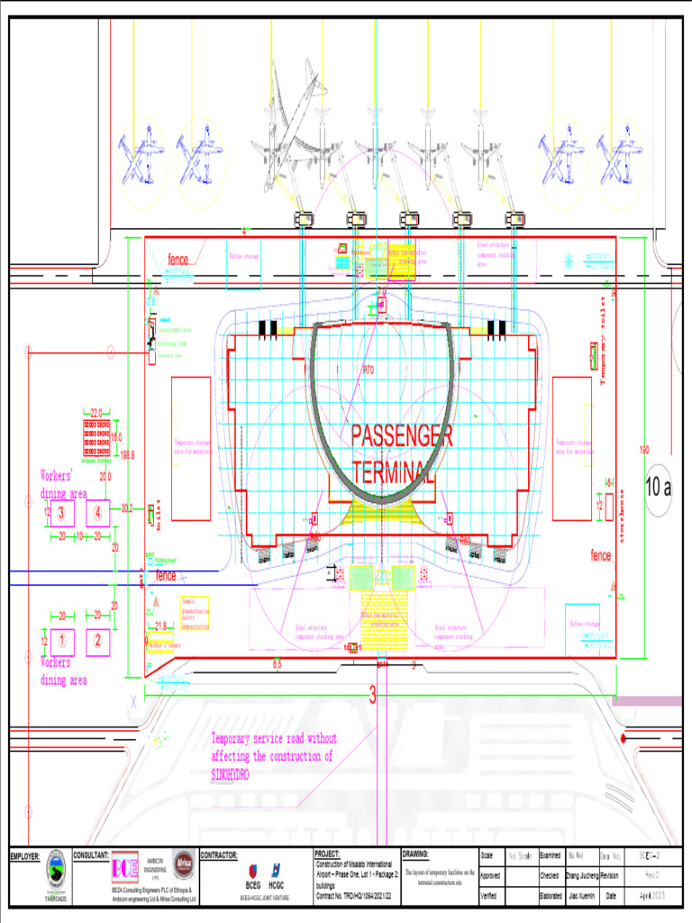 The Layout of Temporary Facilities On The Terminal Construction Site | PDF