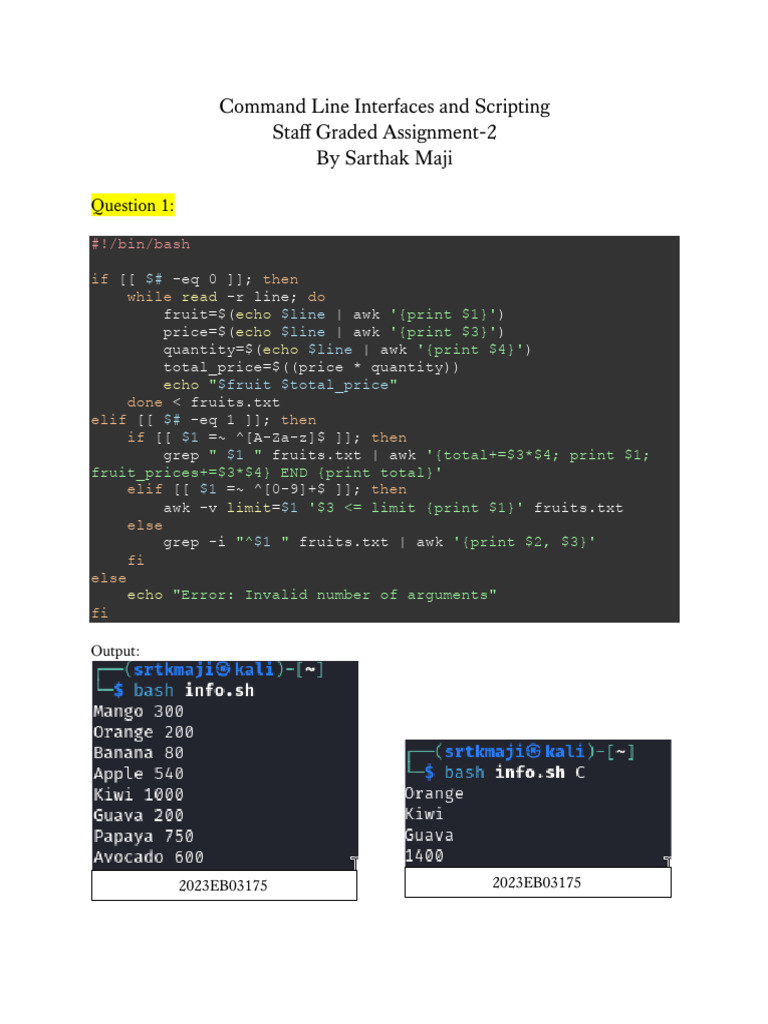 Command Line Interface and Scripting SGA2 | PDF | Concurrency (Computer ...