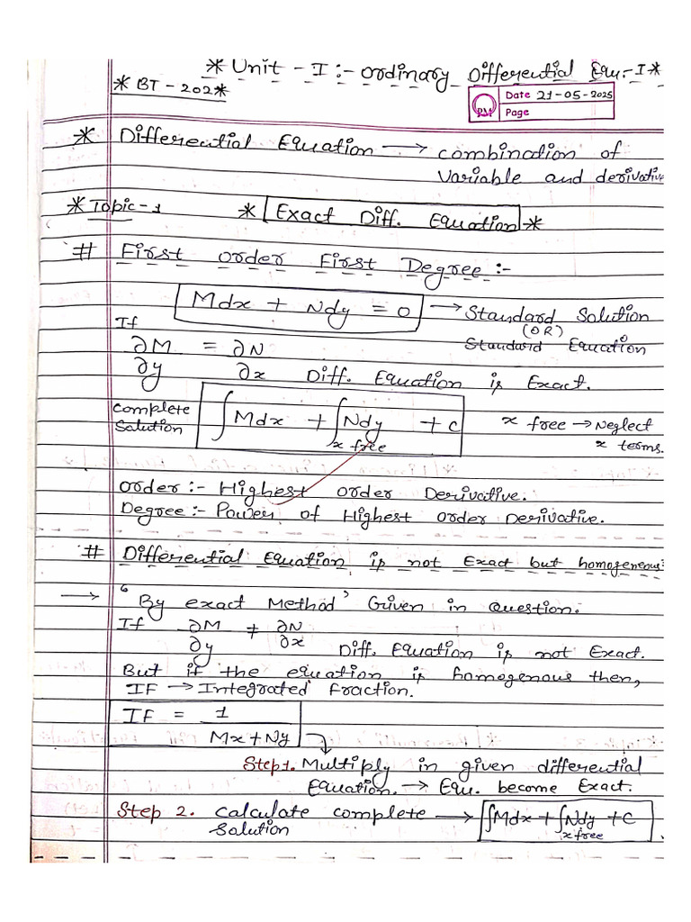 M - 2 Complete Notes | PDF