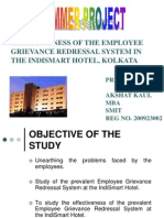 Effectiveness of The Employee Grievance Redressal System in The Indismart Hotel, Kolkata