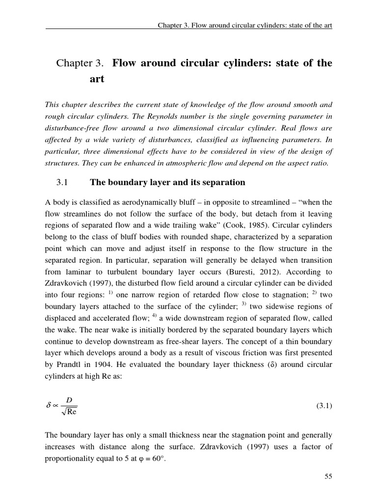Flow Dynamics Around Circular Cylinders | PDF | Reynolds Number ...