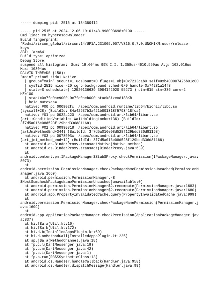 HyperOS Downloader Process Dump | PDF | Java (Programming Language ...