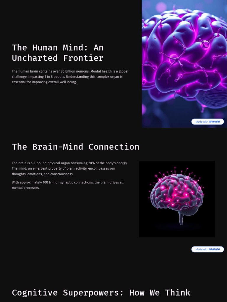 Understanding the Human Mind and Mental Health | PDF | Mind ...