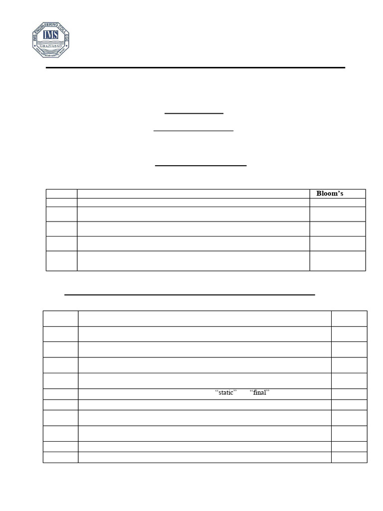 Java OOP Assignment for BCS-403 | PDF | Java (Programming Language ...