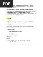 Civil Suit Plaint Draft Format | PDF