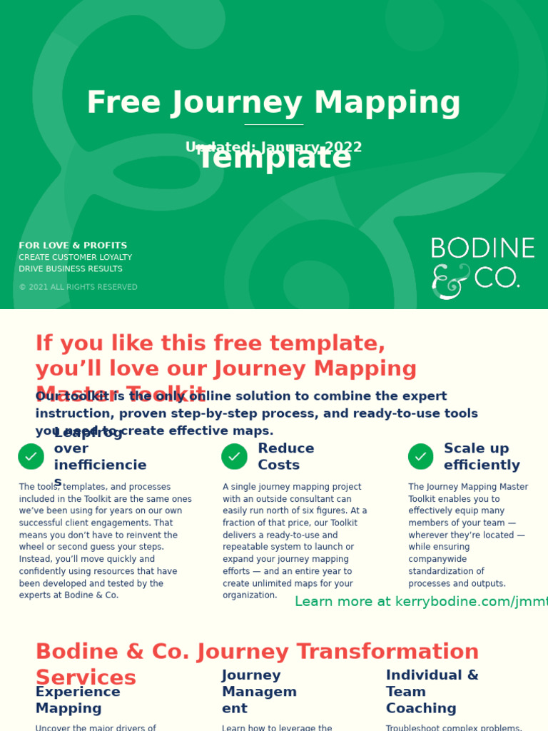 BodineCo Free Journey Mapping Template Jan 2022 | PDF | Business ...