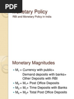 RBI and Monetary Policy in India