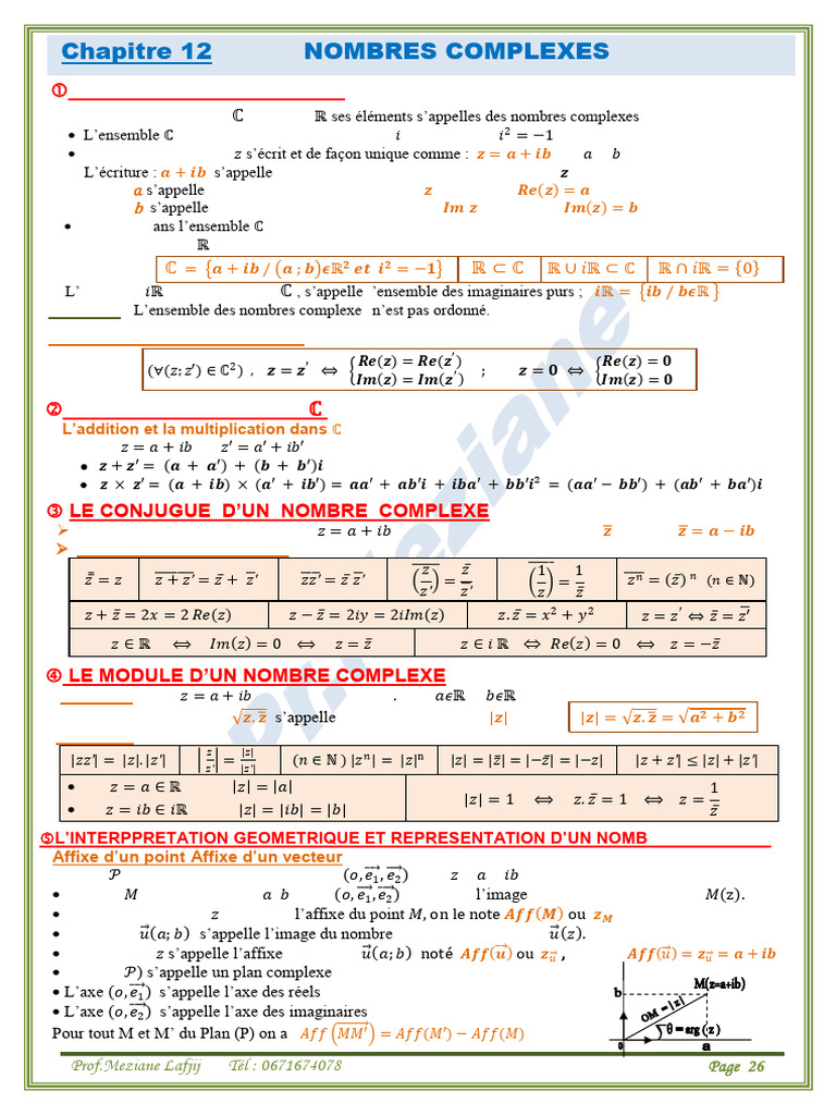 Introduction aux Nombres Complexes | PDF | Nombre complexe | Nombre