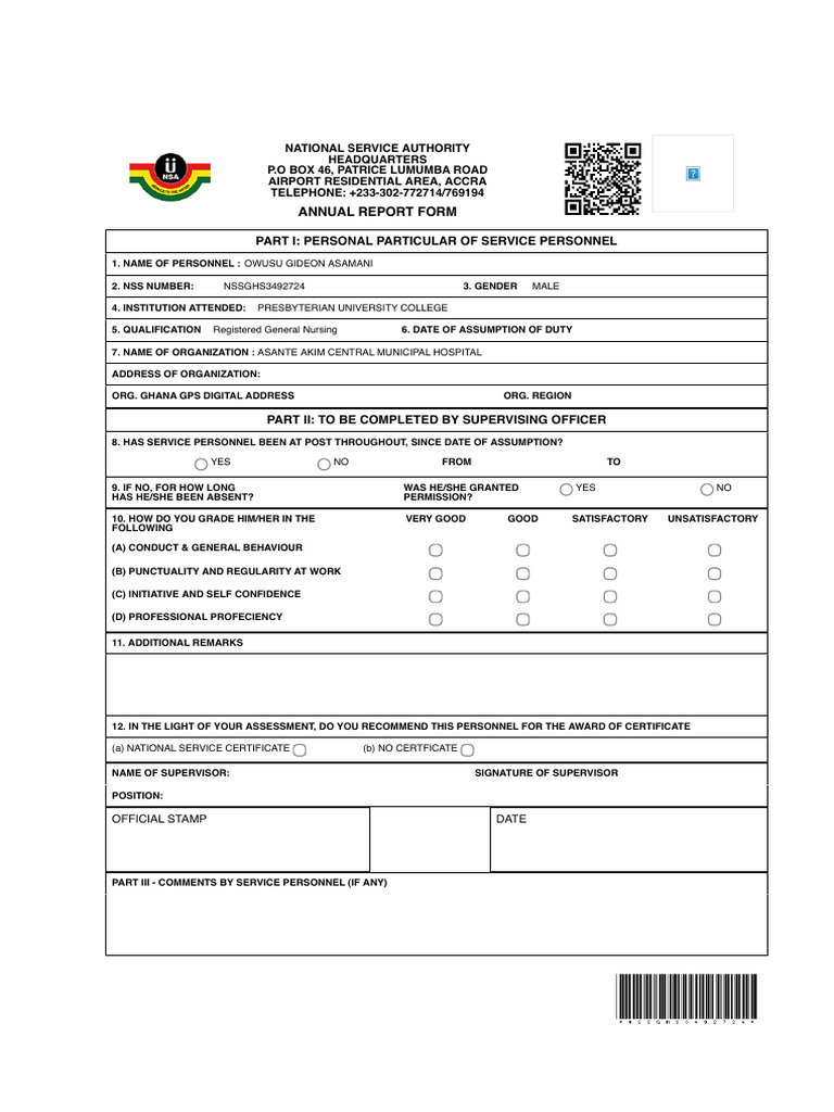 NSS Report for Presbyterian University Graduate | PDF