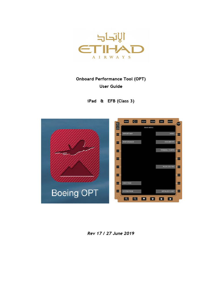 Boeing OPT User Guide for iPad & EFB | PDF | Takeoff | Runway