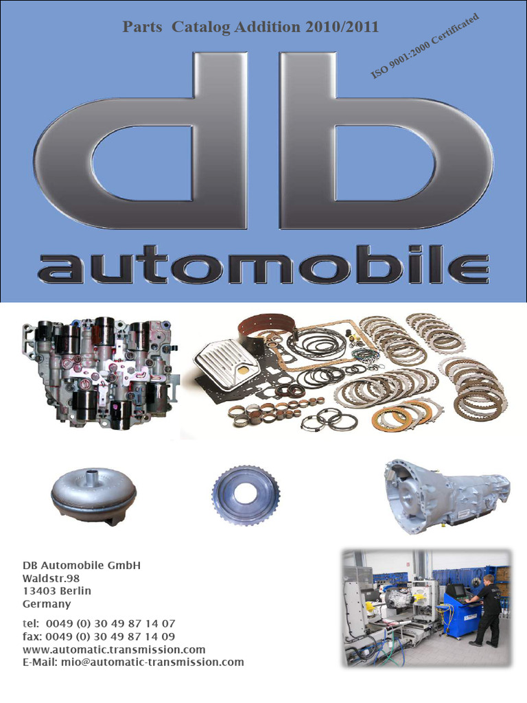 2010/2011 Parts Catalog for GM AT540/AT545 | PDF | Clutch | Screw