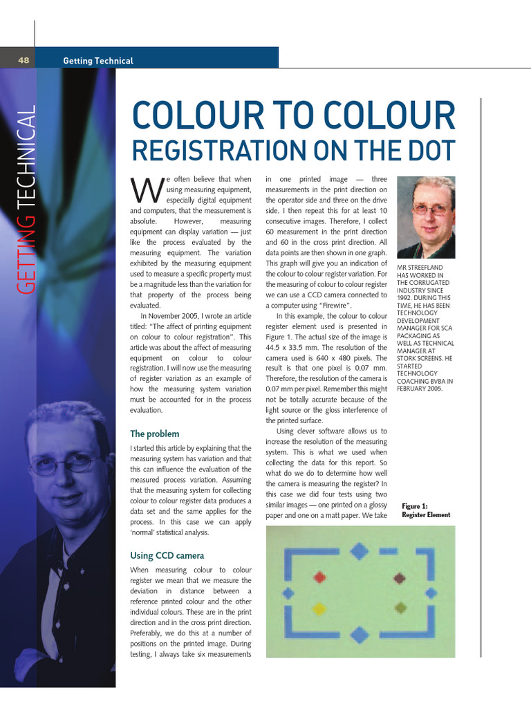 Measuring Colour Registration Variations | PDF | Image Resolution | Pixel