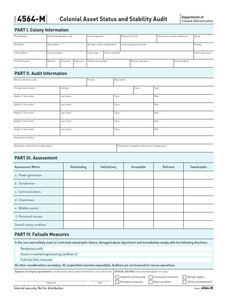 Colony Audit Form 4564-M Overview | PDF | Audit | Physical Sciences