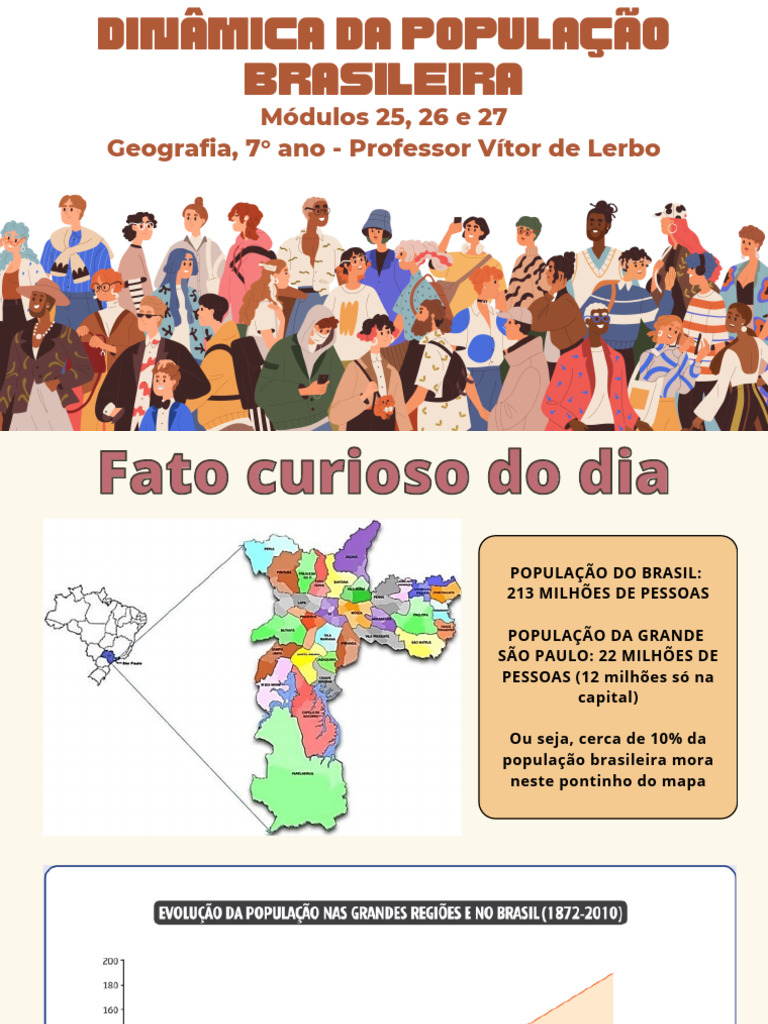 Dinâmica Populacional e Migrações no Brasil | PDF | Migração humana ...