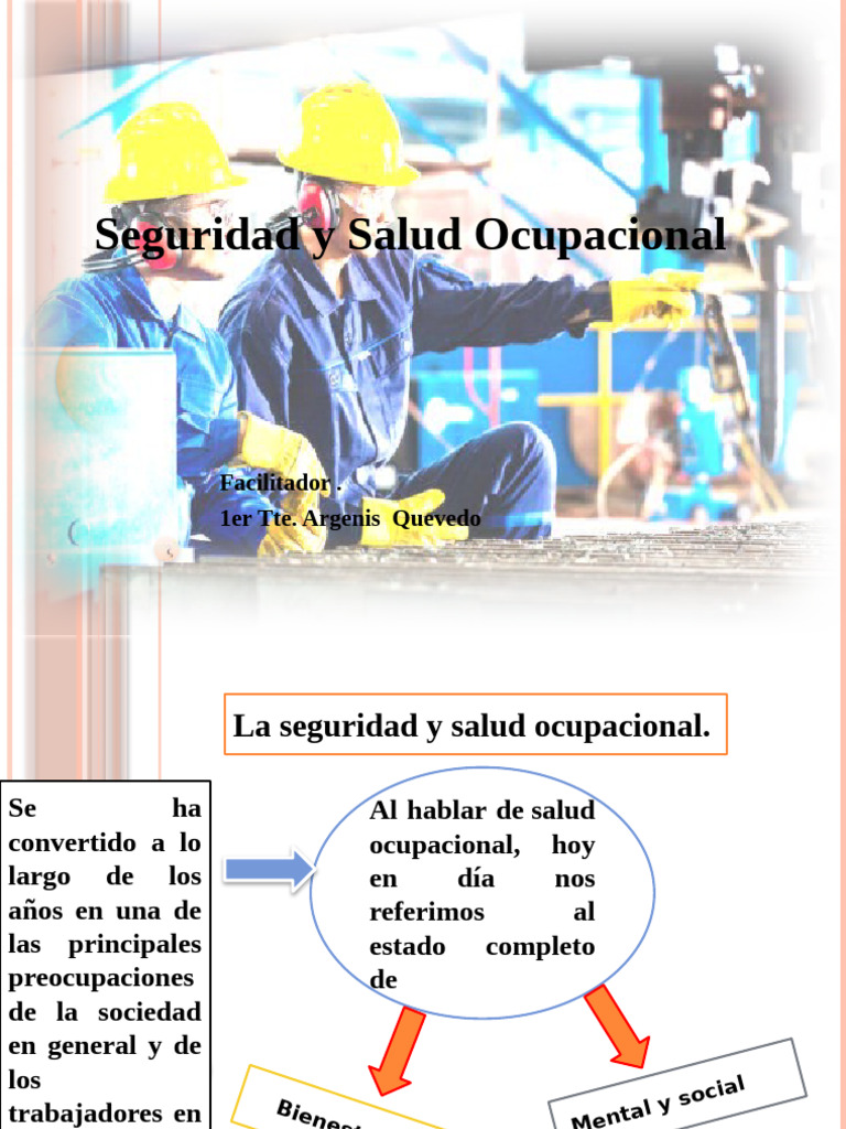 Seguridad y Salud Ocupacional en el Trabajo | PDF | Seguridad y salud ...