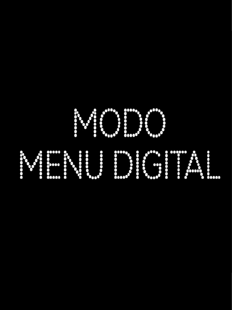 MODO Menu Digital | PDF