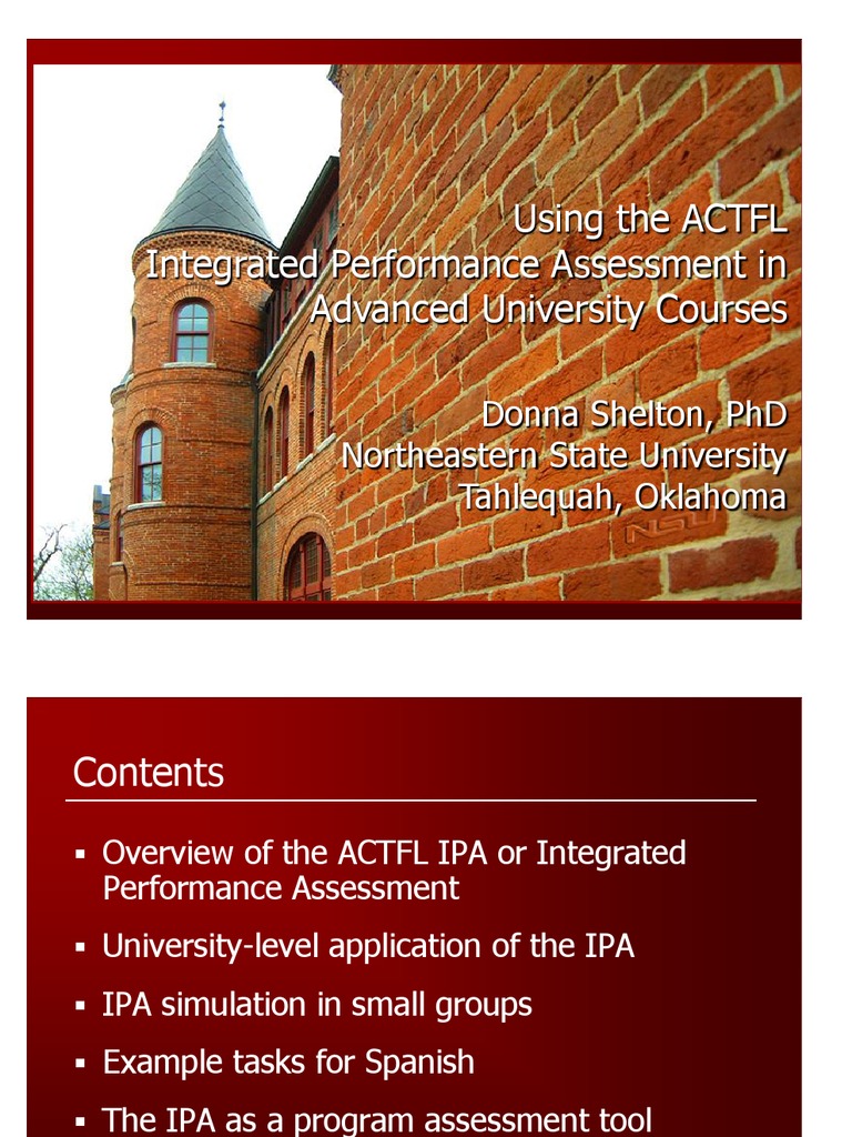 ACTFL Presentation Fall 2006 | PDF | Foreign Language | Educational ...