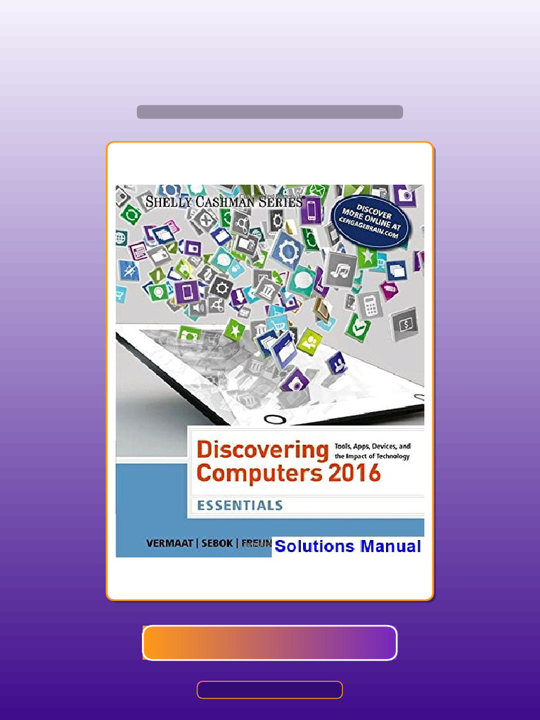 Discovering Computers Essentials 2016 1st Edition Vermaat PDF Download ...
