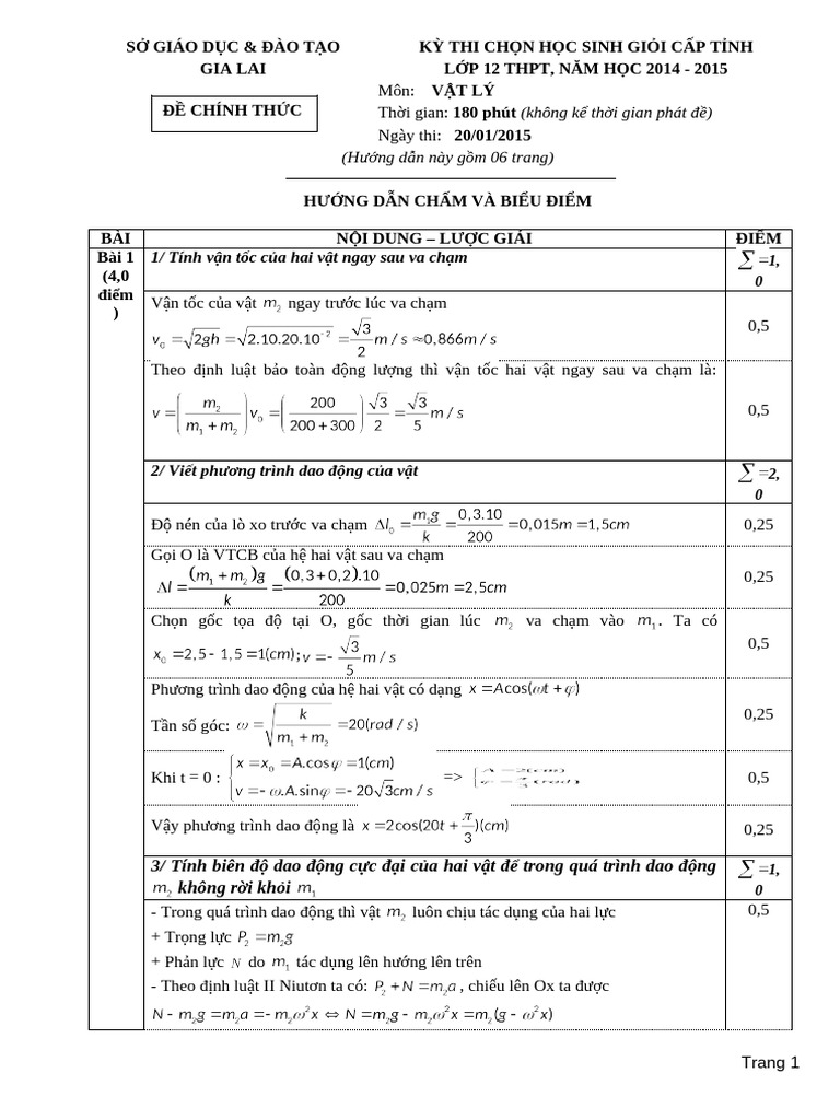 Dap An | PDF