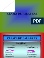 Clases de Palabras