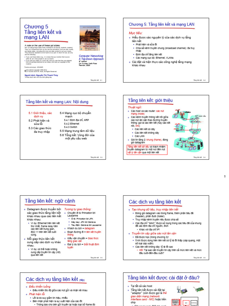 Chuong 5 Tang Lien Ket Va Mang LAN - 1 | PDF