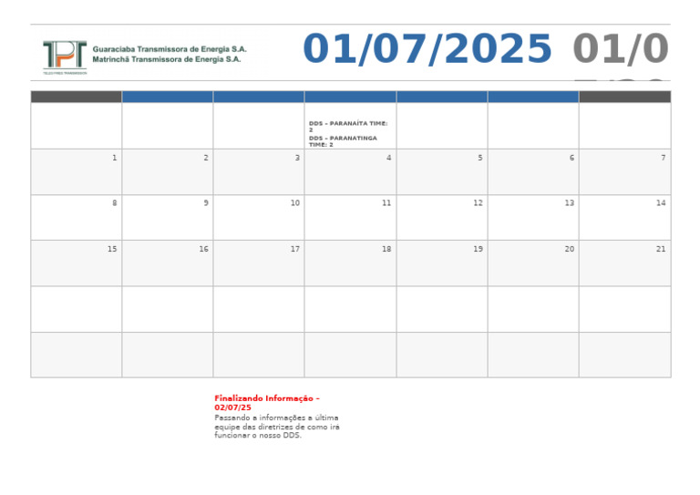 Diretrizes do DDS para Equipes 2025 | PDF