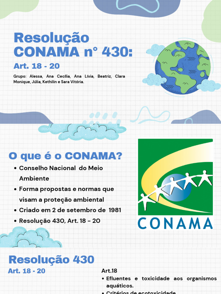 Resolução CONAMA 430 sobre Efluentes | PDF | Efluente | Poluição da água