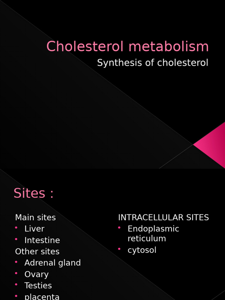 Cholesterol Metabolism | PDF | Cholesterol | Organic Compounds
